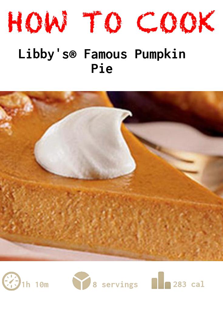 Libby's® Famous Pumpkin Pie