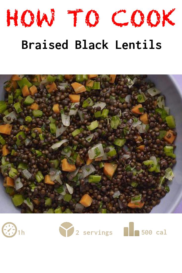 Braised Black Lentils