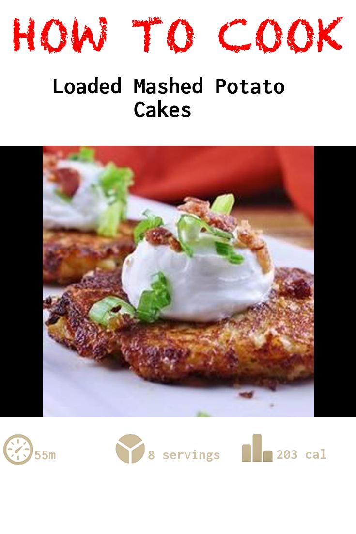 Loaded Mashed Potato Cakes