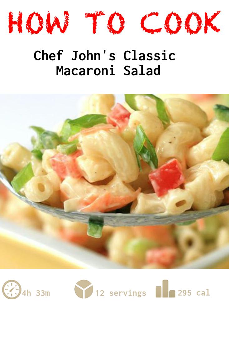 Chef John's Classic Macaroni Salad