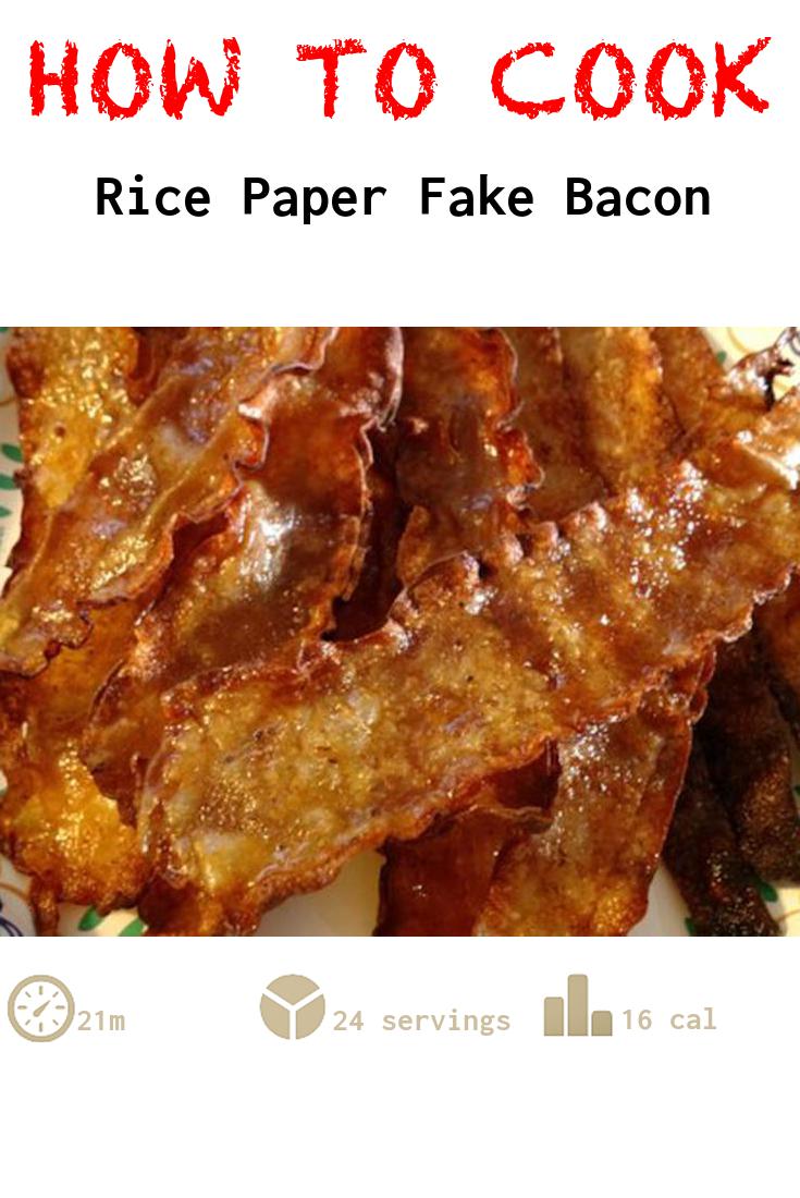Rice Paper Fake Bacon
