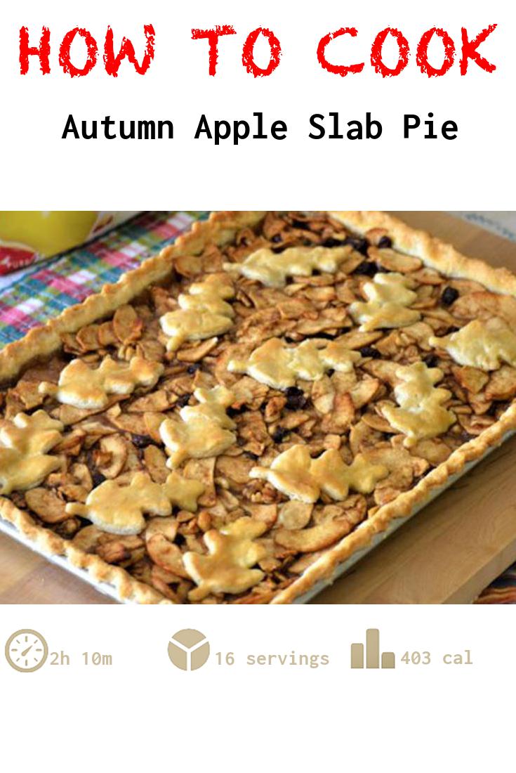 Autumn Apple Slab Pie