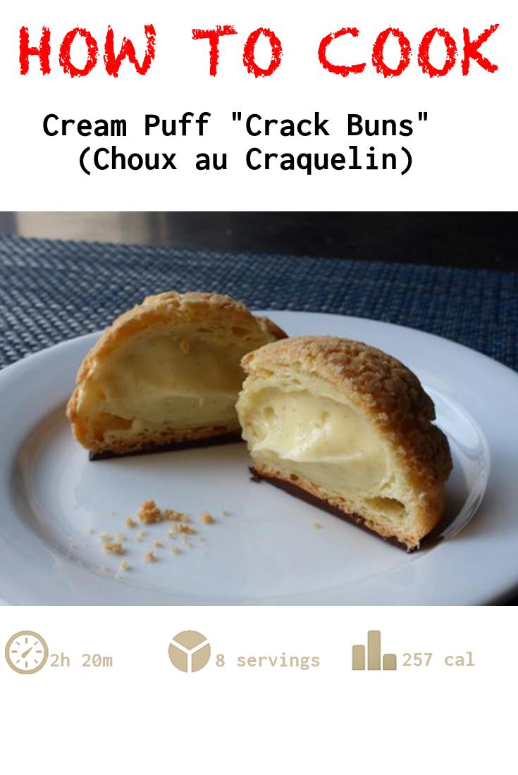 Cream Puff "Crack Buns" (Choux au Craquelin)