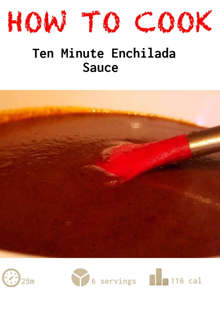 Ten Minute Enchilada Sauce