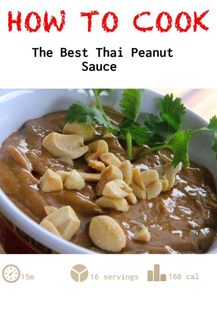 The Best Thai Peanut Sauce