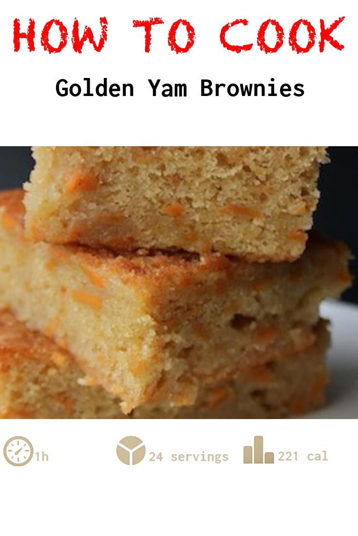 Golden Yam Brownies
